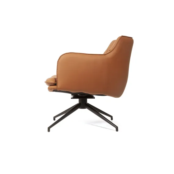 Лаунж кресло Sofia, экокожа терракот