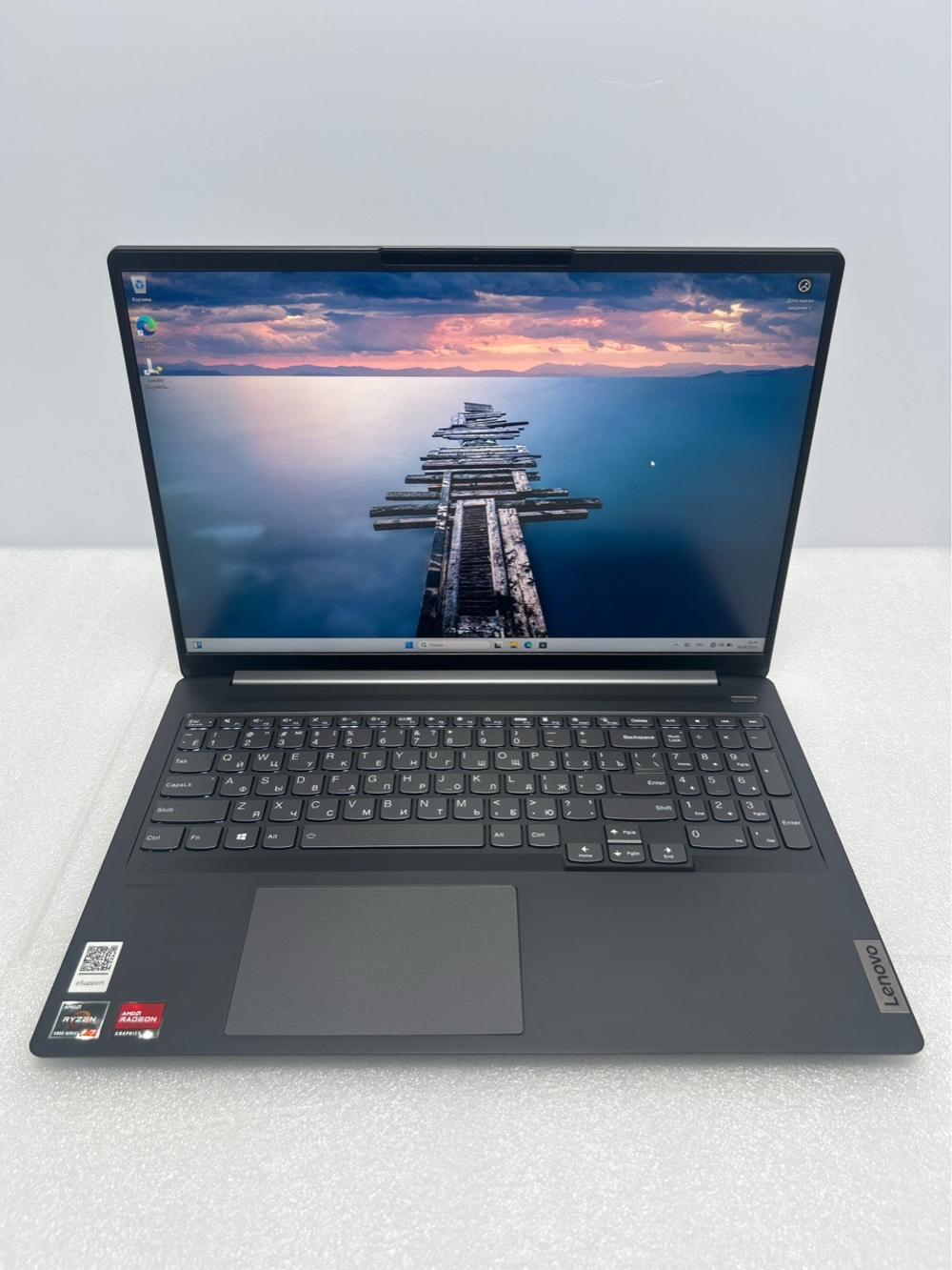 Ноутбук Lenovo ideapad 5 Pro-16ACH6 (82L5002CRK) 16"/AMD Ryzen 7 5800H/RAM 16 GB/SSD 1024 GB/AMD Radeon Graphics/2560x1600/IPS 120Hz/DOS/Подсветка кл-ры: LED/серый. Состояние: B1
