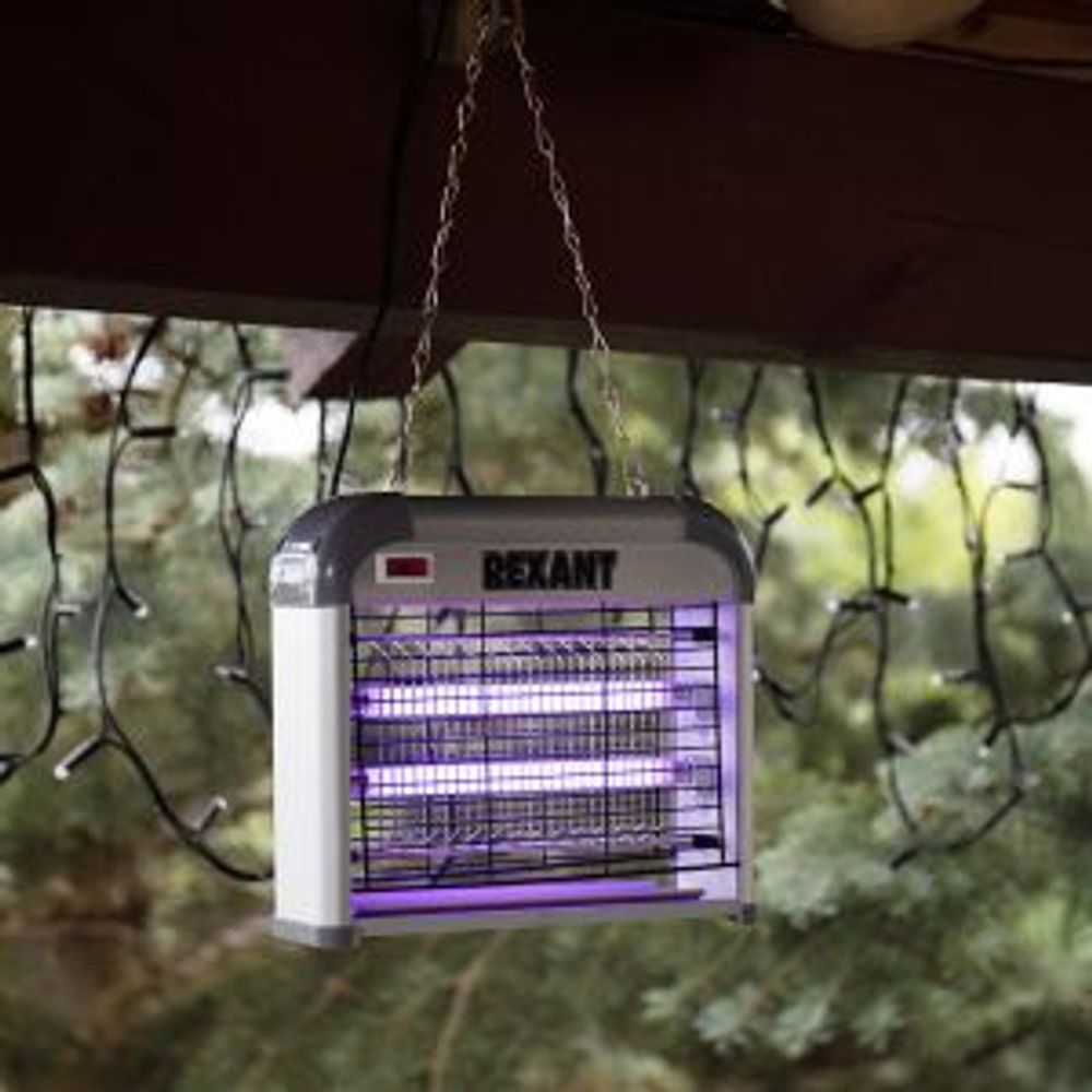 Антимоскитная инсектицидная лампа, 2х6Вт, 220В, S 60м² REXANT