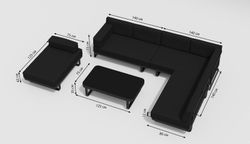 Hacienda, набор антрацит/черный, алюминий