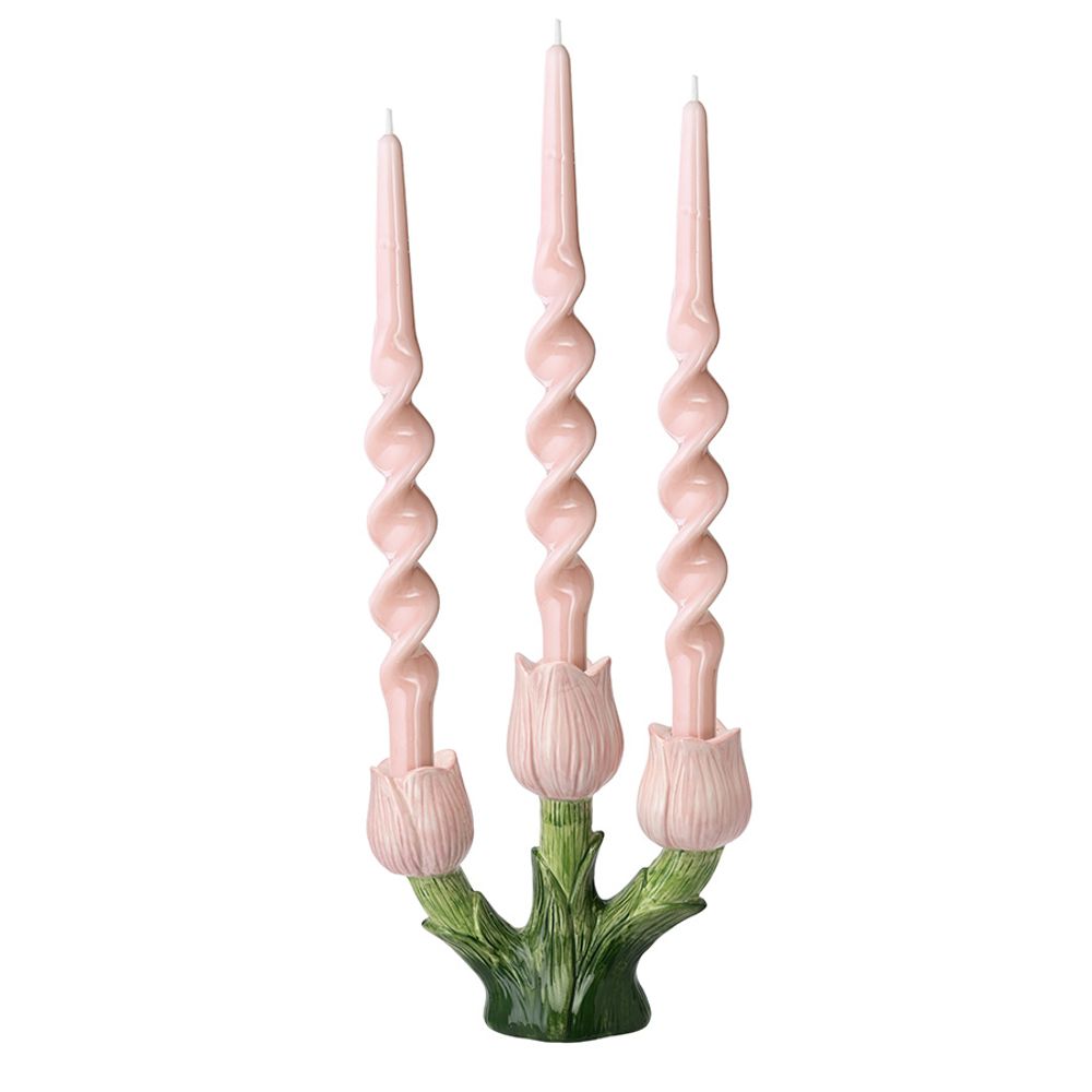 Подсвечник Floret для трех свечей из коллекции Blossom, 20 см