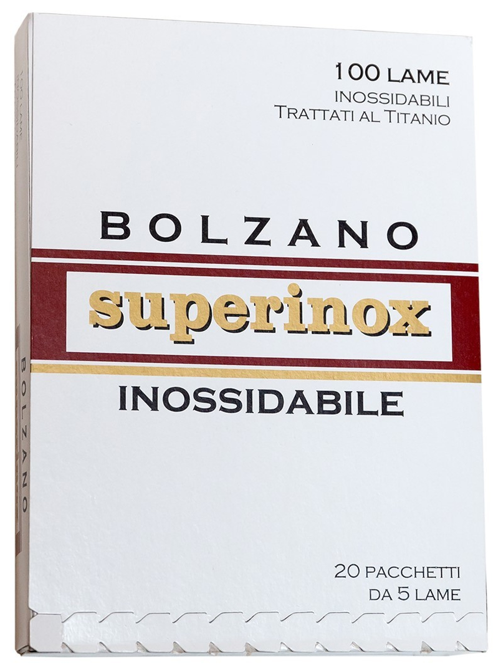 BOLZANO Лезвия Bolzano superinox inossidabile 20x5 шт