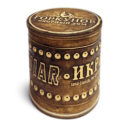 Шкатулка из бересты для банки, 50 гр.