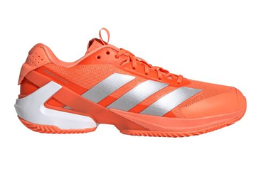Мужские теннисные кроссовки Adidas Adizero Ubersonic 5 M Clay - lucid orange/silver metallic/core black