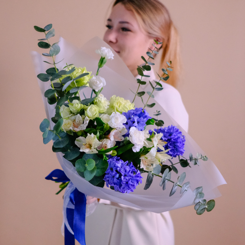 Купить Весенний букет с гиацинтами #917