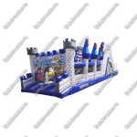 Надувная полоса препятствий "Дворцовое средневековье" размер 12х4х3,8