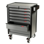 Тележка инструментальная 7 секций с полкой для тары (JTC-5637) JTC