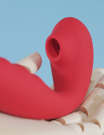 Вибратор BeYourLover Tara с вакуумной стимуляцией и нагревом, 13 см