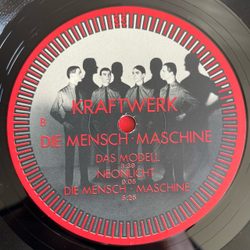 Винтажная виниловая пластинка LP Kraftwerk Die Mensch Maschine (Германия 1978)