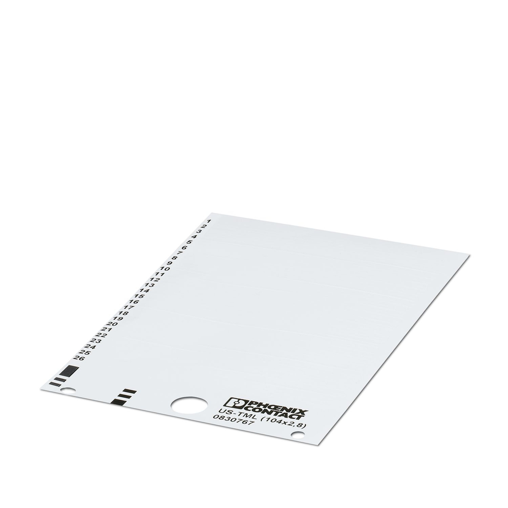 0830767 - US-TML (104X2,8) - Маркировка для клеммных модулей