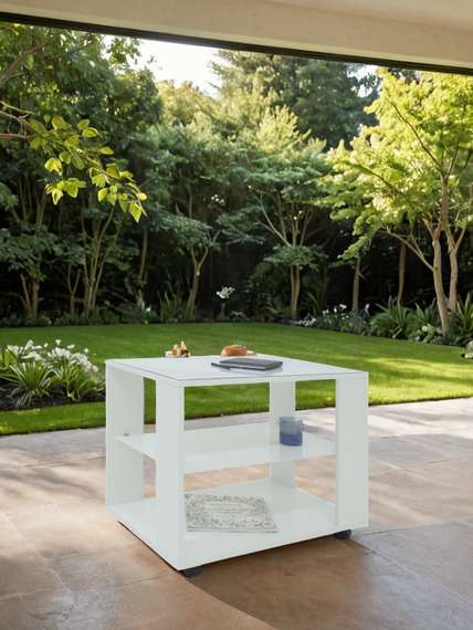 Стол журнальный BeautyStyle 5 белый/Luminar 189