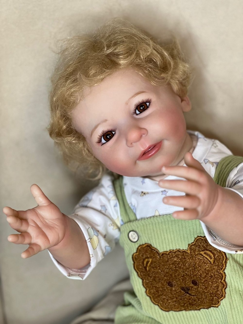 Кукла Реборн мягконабивная 55см в пакете (FA-575)