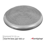 Подушка балансировочная ONLYTOP, массажная, d=35 см, цвета МИКС