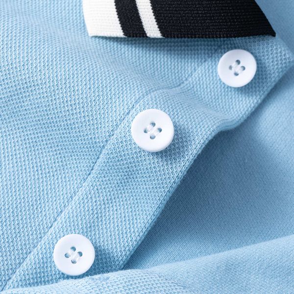 Поло голубое - фото 5