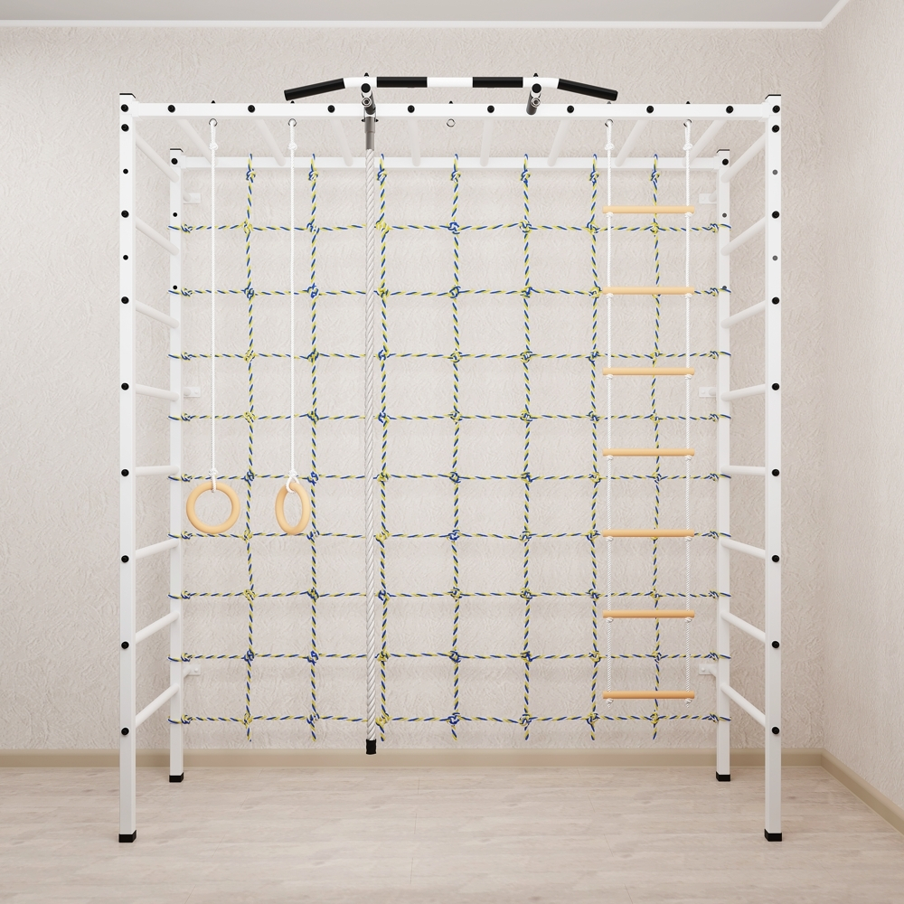 Спортивный комплекс Sv Sport П 405 (Турник/Канат/Kольца/Лестница/Сетка)