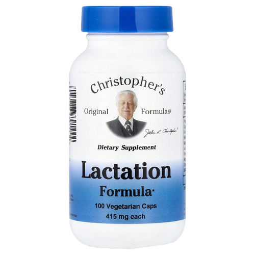 Christopher's Original Formulas, средство для лактации, 100 вегетарианских капсул