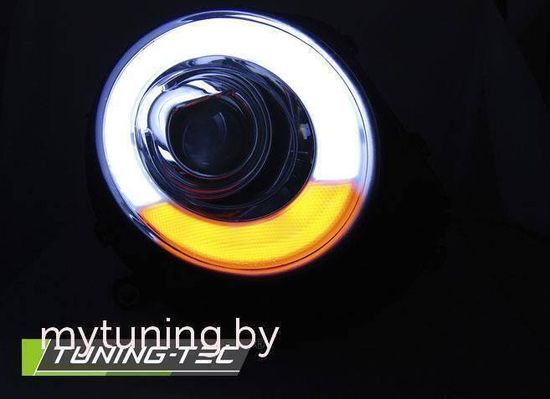Фары передние CHROME для BMW MINI (COOPER) 06-14