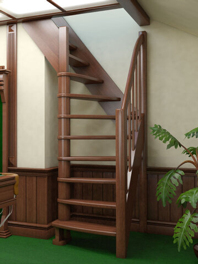 Лестница на второй этаж ЛС-91м Левая