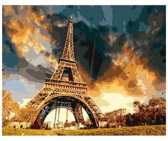 Nömrələr ilə rəngləmə \ Картина по номерам Эйфелева Башня на Закате
