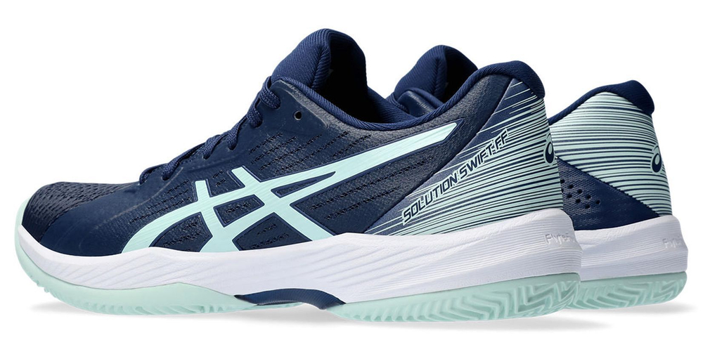 Женские теннисные кроссовки Asics Solution Swift FF Clay - blue expanse/pale blue