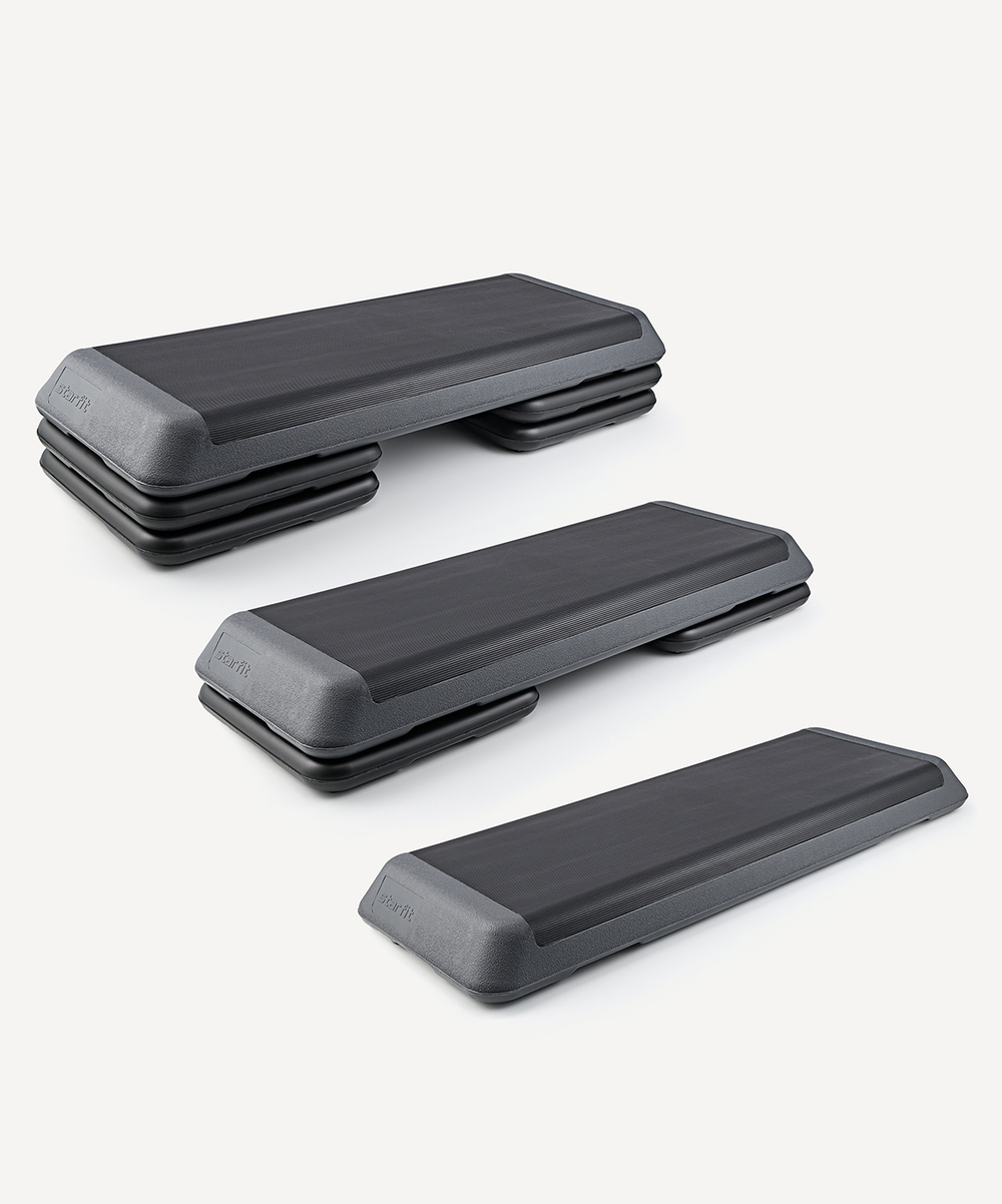 Степ-платформа быстросборная SP-205 108х41,5х20 см, обрезиненная, 3-х уровневая