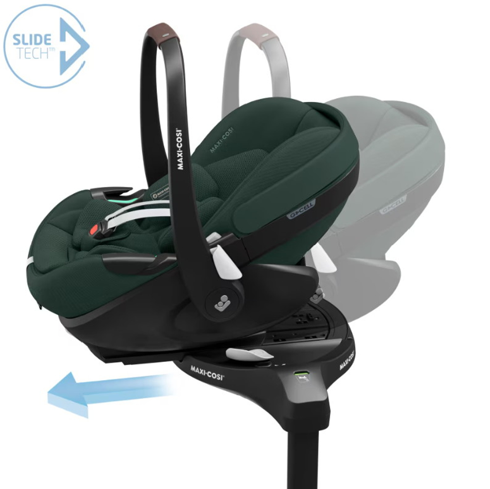Автокресло Maxi-Cosi Pebble 360 Pro 0-13 кг с базой Family Fix 360 Prо 8052403110 Twillic Green/зеленый (2024)