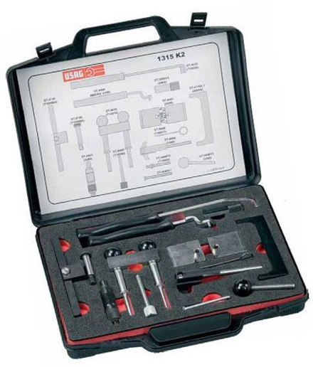1315K2 Набор для замены приводных ремней бензиновых/дизельных двигателей, USAG (Италия)