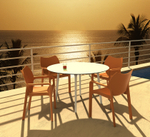 Кресло пластиковое Siesta Contract Diva, оранжевый