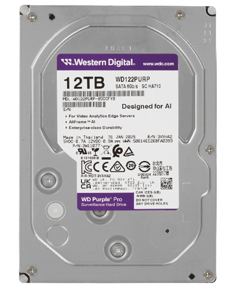 Жесткий диск Western Digital WD Purple Pro 12 ТБ 3,5″ (WD122PURP)