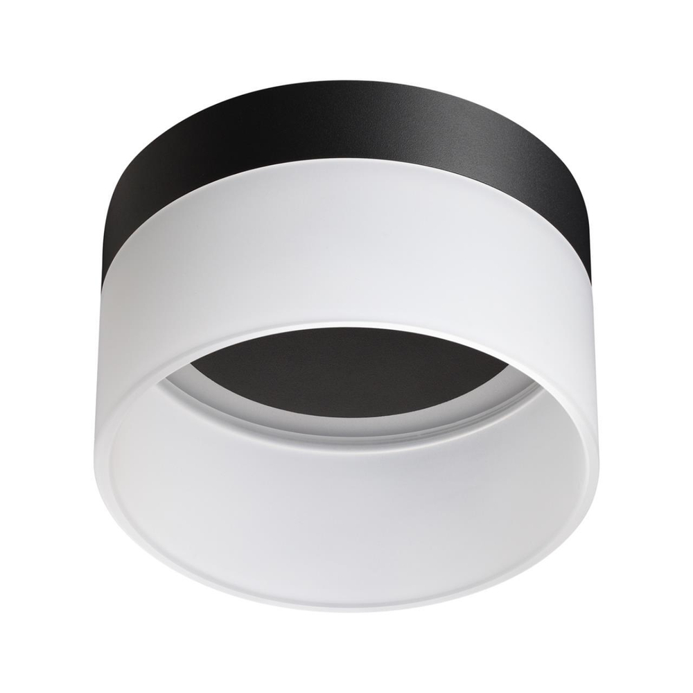 359446 OVER NT24 336 черный Светильник накладной светодиодный IP20 LED 18W 220-240V 4000K 1170Лм AURA