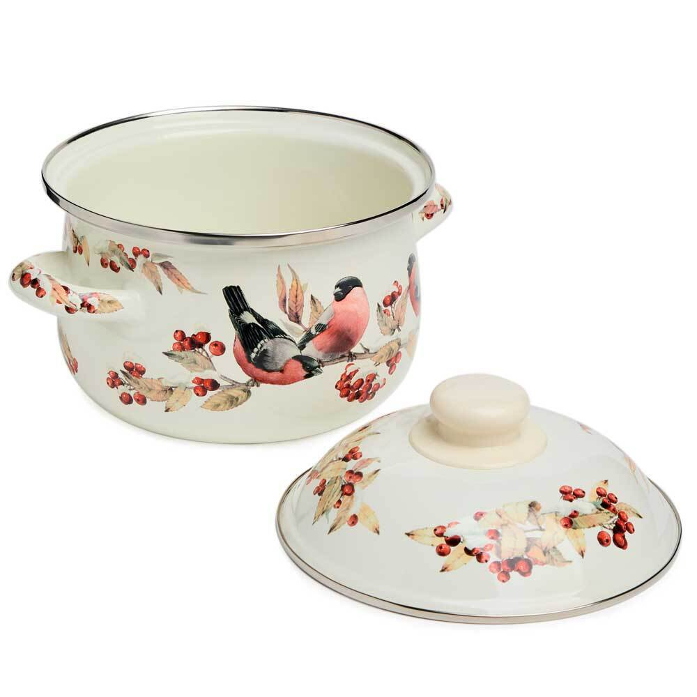 Кастрюля 2л "Снегири"