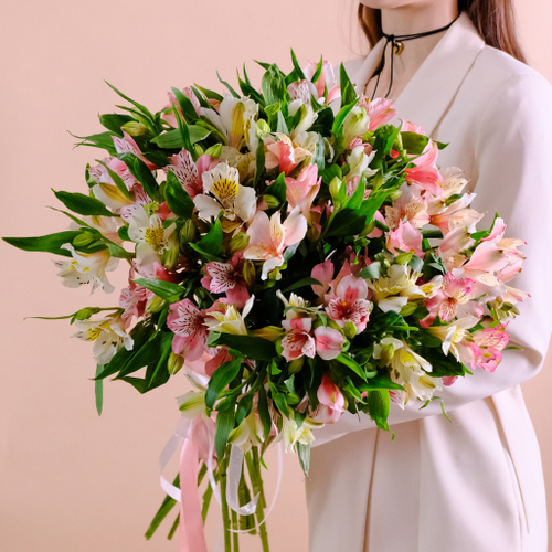 Купить Букет альстромерий "Палитра" #940