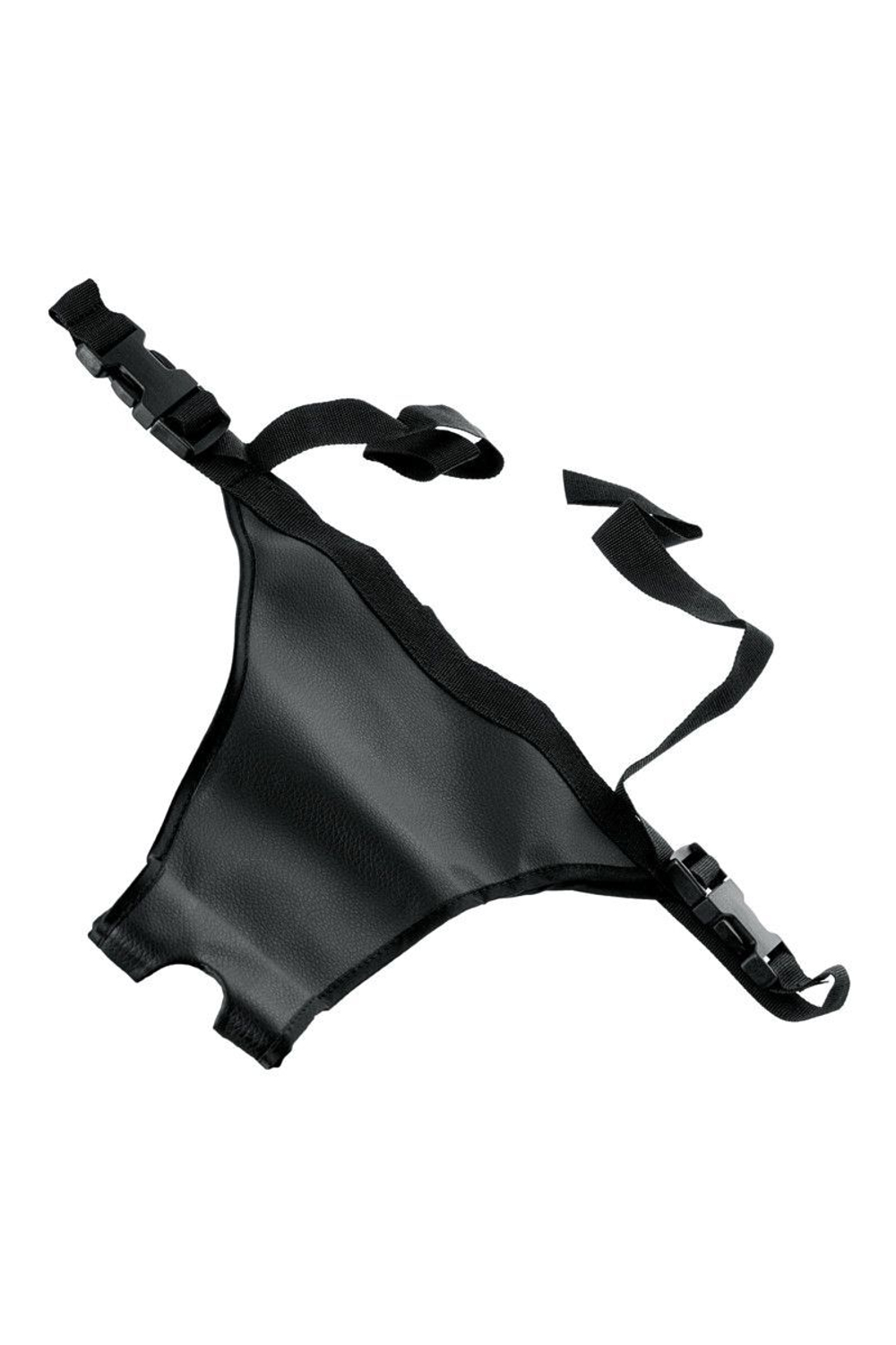 Поясной страпон с насадкой для двойного проникновения - 19 см. (Цвет: телесный)