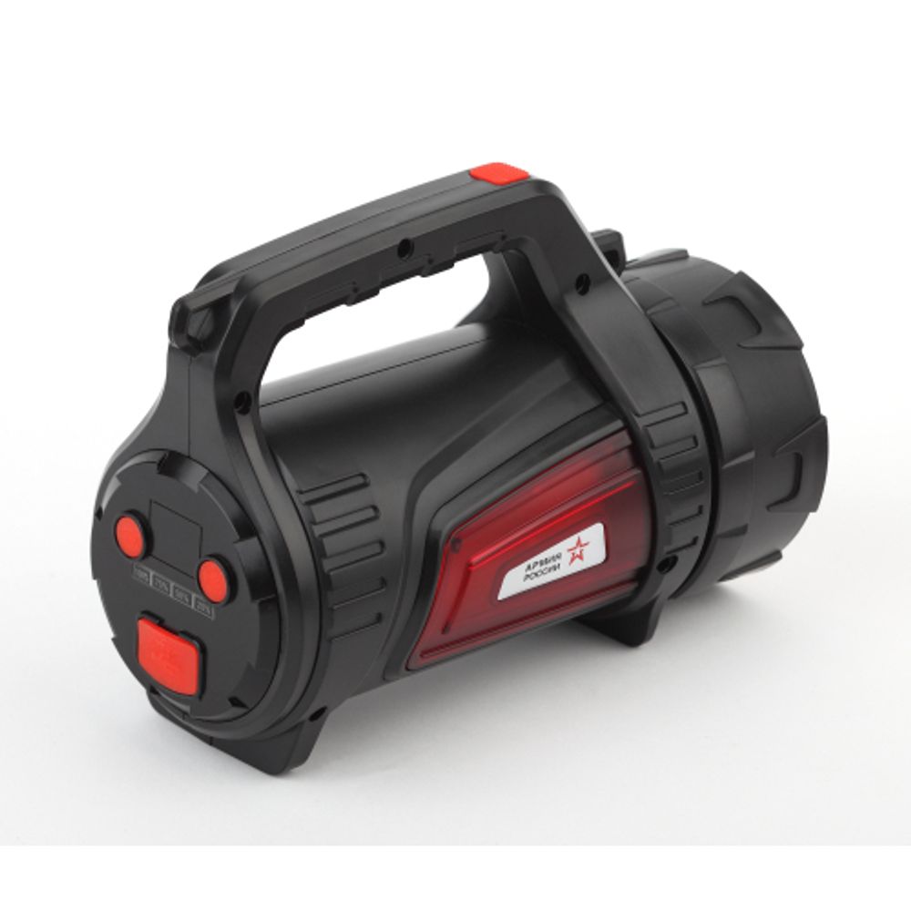 Светодиодный фонарь АРМИЯ РОССИИ PA-702 Шмель прожекторный аккумуляторный красный маяк боковой свет powerpank