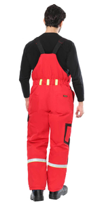 Костюм СИРИУС-СТАН куртка, п/к, красный с черным и лимонной отделкой