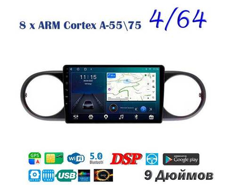 Topway TS10 4+32GB 8 ядер для Toyota Corolla Rumion 2007-2015