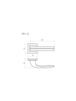 Дверная ручка НОРА-М 106К AL хром 15915