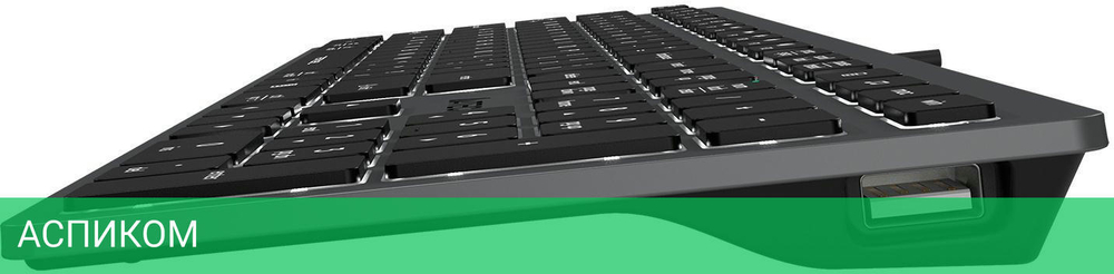 Клавиатура A4Tech Fstyler серый/белая подсветка (FX60H GREY/WHITE)