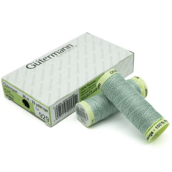 Нитки отделочные Gutermann Top Stitch 30 (30 метров), 5 кат. | 929 зеленый лишайник