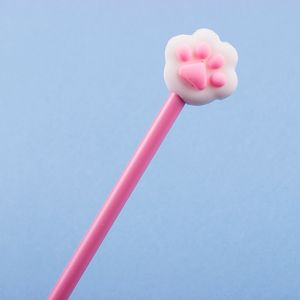 Ручка Paw черная гелевая Pink