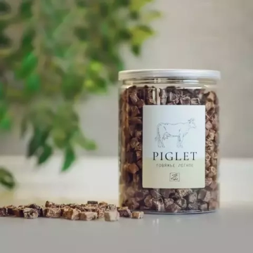 Легкое говяжье для собак 8-10 мм 160г, банка, With Love Piglet