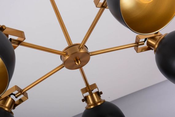 Подвесная люстра Lumina Deco Belmonti LDP D017-5 BK