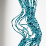 Шпинель синтетическая "Аквамарин", 2,1мм, шар, микроогранка