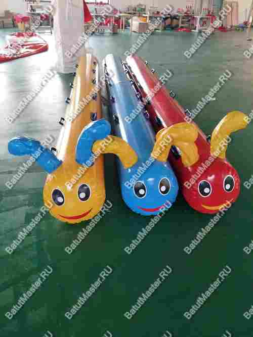 Надувная командная игра "Верхом на гусеницах", 6 мест