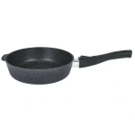 Сковорода глубокая 220мм со съемной ручкой,АП линия «Granit» (black)
