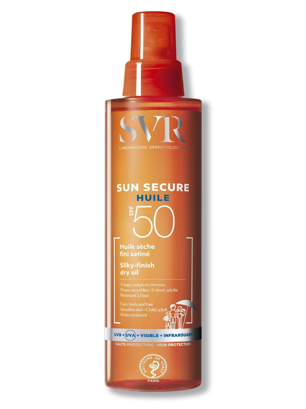 СВР Безопасное Солнце Масло сухое SPF50 SVR Sun Secure Dry Oil SPF50  200 мл
