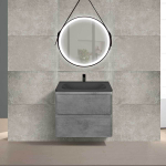 База под раковину Vico 600 подвесная, 2 выкатных ящика soft close, Beton, , шт