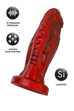 Силиконовый вибратор Monster Saur - 20 см.