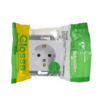 Розетка "Glossa" С/У с б/РАМКИ с ЗК (250В, 16А)