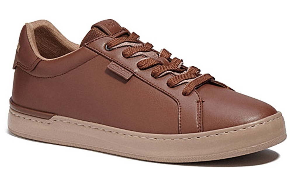 COACH Coach Lowline lace-up fashion sneakers men's brown